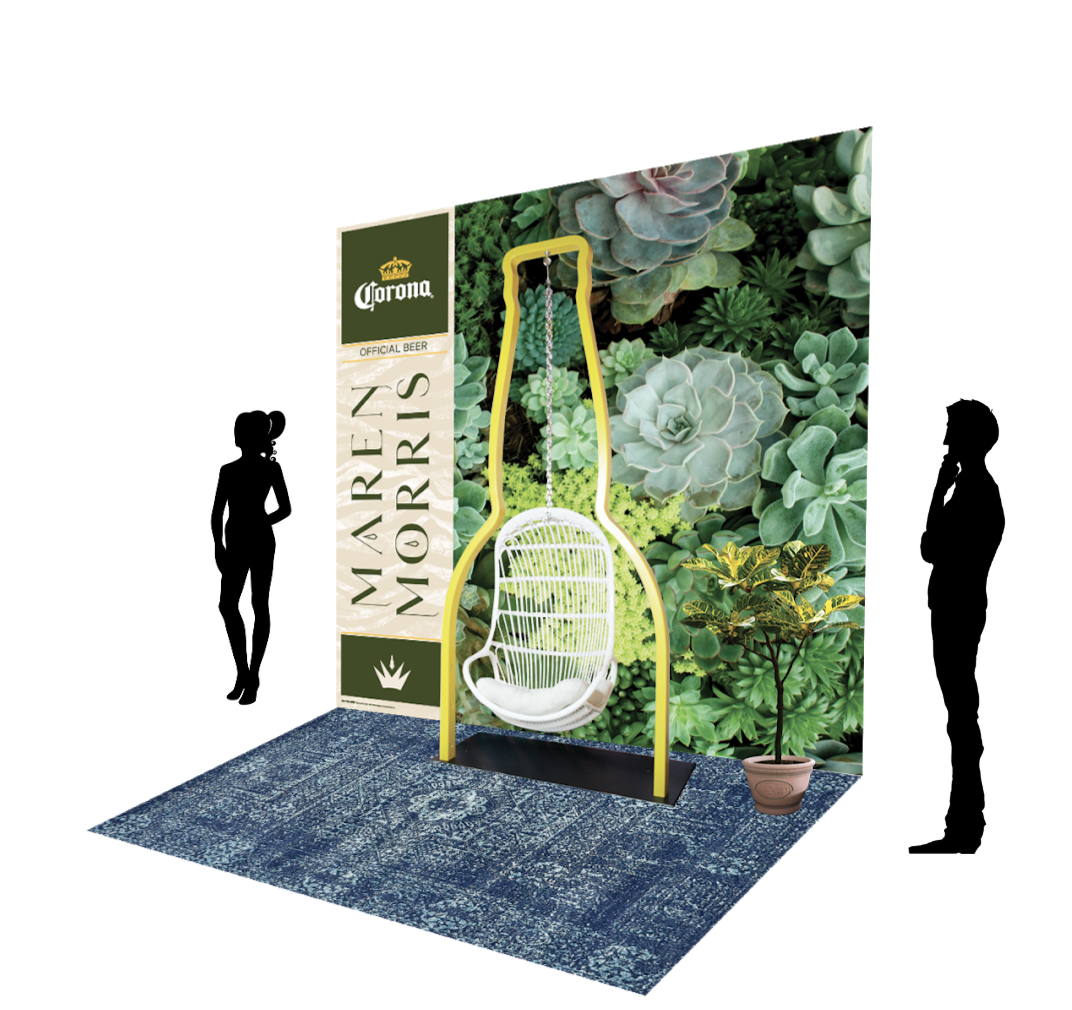 Marin Morris Standee Concept with Swing for Corona Beer