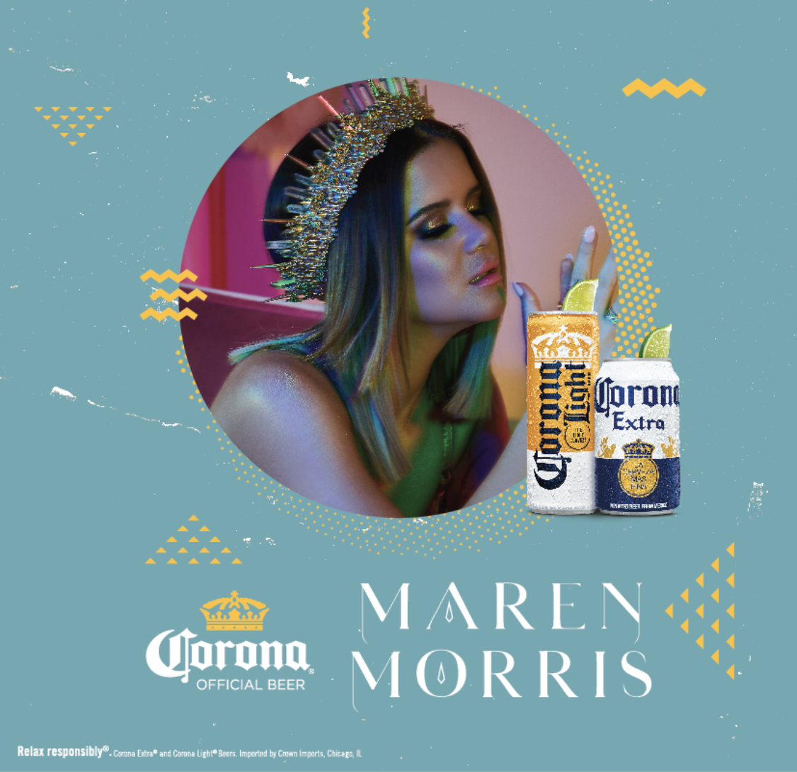 Marin Morris blue digital banner Corona Beer