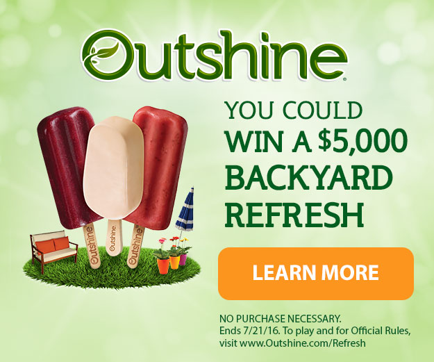 Square Outshine Banner for a contest to win $5000 with Call to Action to Learn More